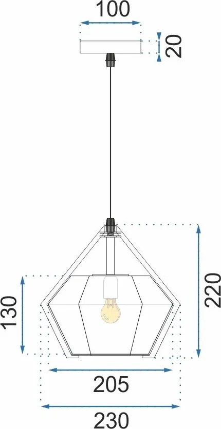 Пендел Diament Blue APP452-1CP