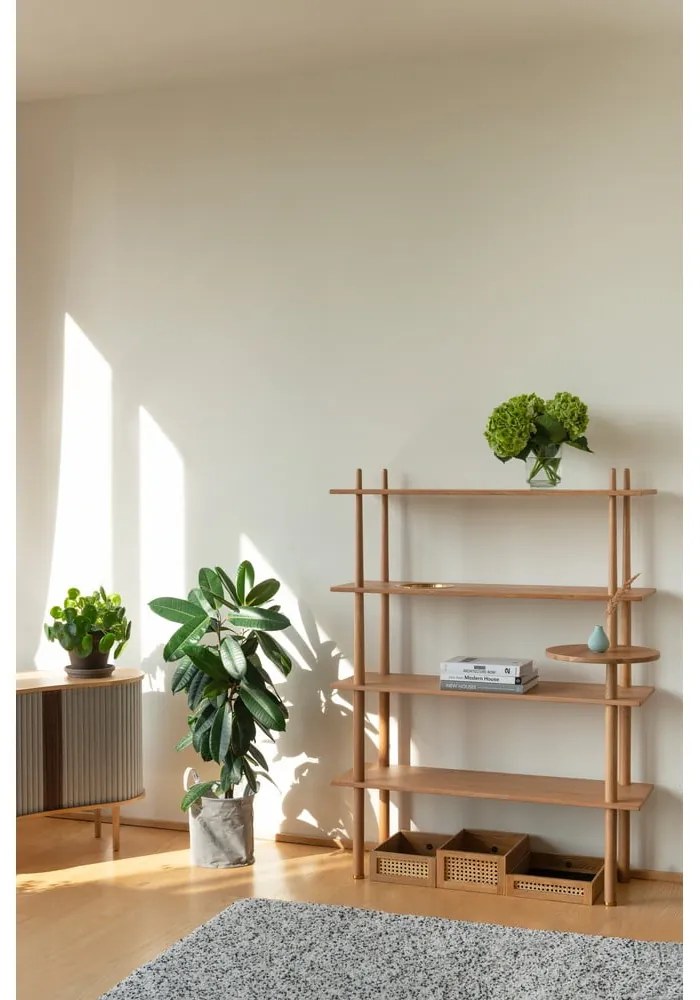 Модулна система от рафтове в дъбов декор в естествен цвят 110x148 cm Stories - UMAGE