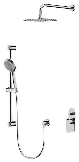 Cersanit S952-014 - Душ комплект CITY с вграден смесител, хром лъскав