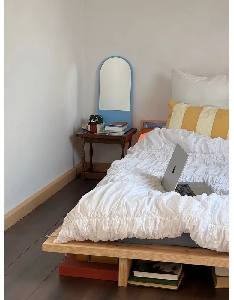 Двойно легло от борова дървесина с решетка 160x200 cm Japan - Karup Design