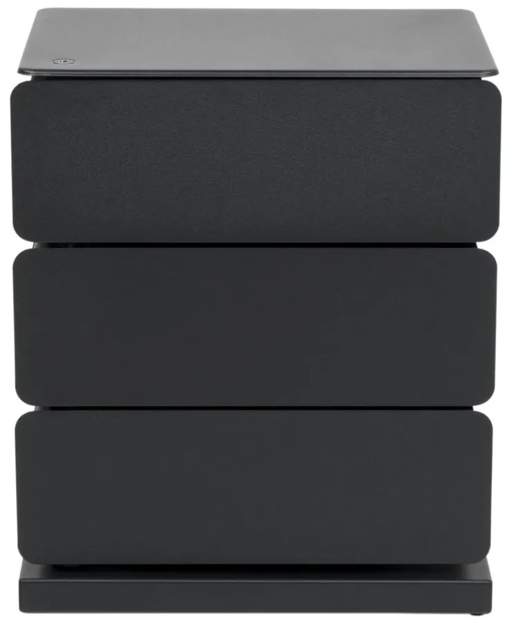 Черен метален скрин 37x54,5 cm Joey - Spinder Design