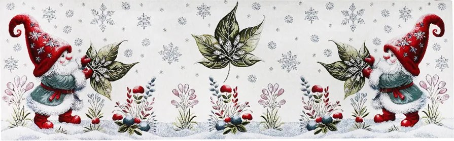 Коледен гоблен и покривка за маса Елф с коледна роза Широчина: 40 см | Дължина: 180 см