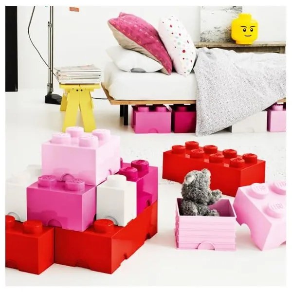 Червена квадратна кутия за съхранение - LEGO®