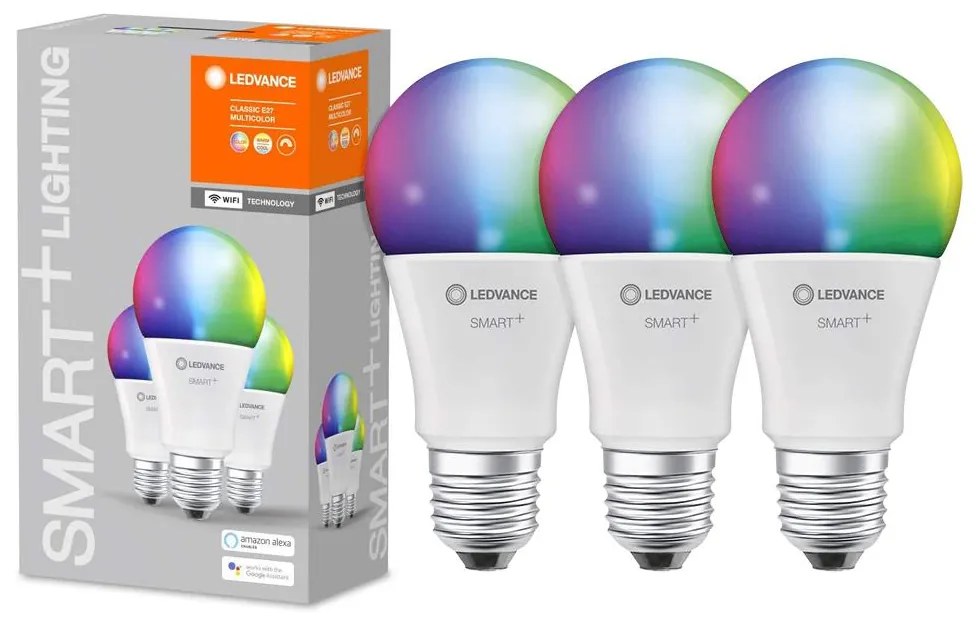 К-кт 3бр. LED RGB Димируема крушка SMART+ E27/14W/230V 2,700K-6,500K - Ledvance