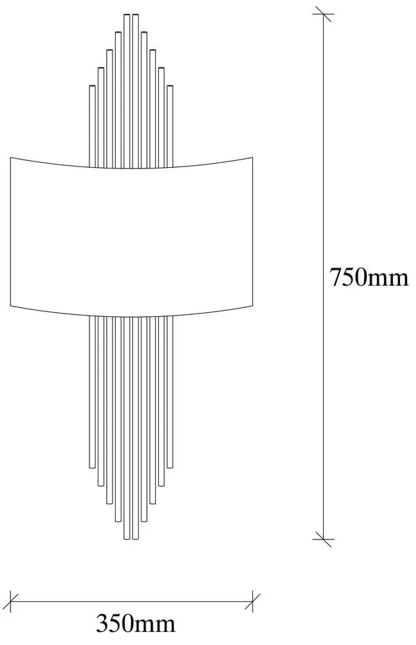 Черна стенна лампа Sword - Opviq lights