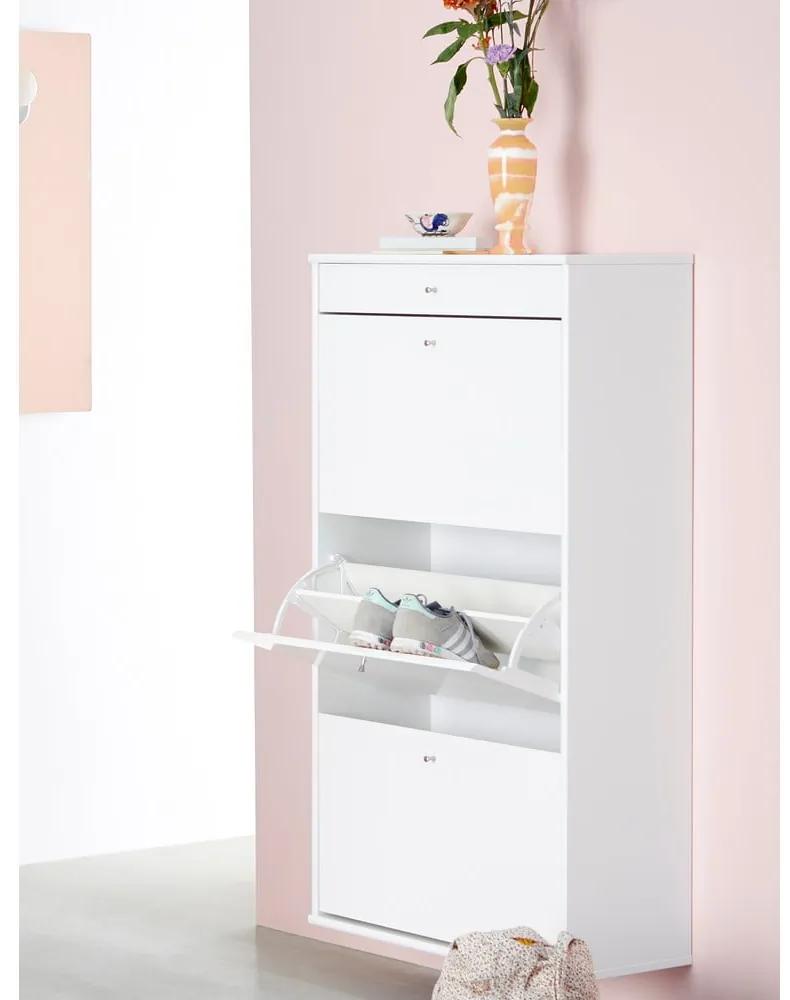Бяла етажерка за обувки Mistral White - Hammel Furniture