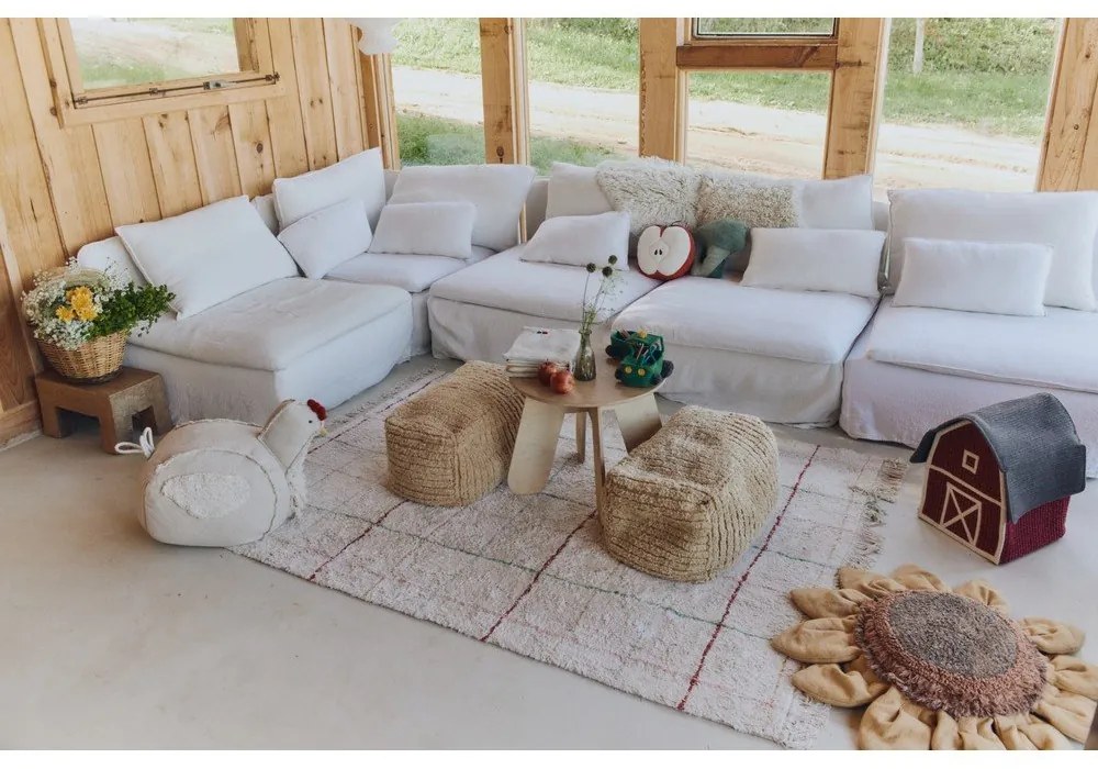 Детски пуф в цвят горчица Haystack – Lorena Canals