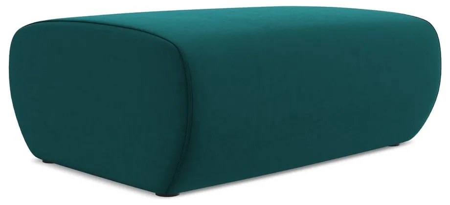 Тюркоазена кадифена табуретка Kapua – Makamii