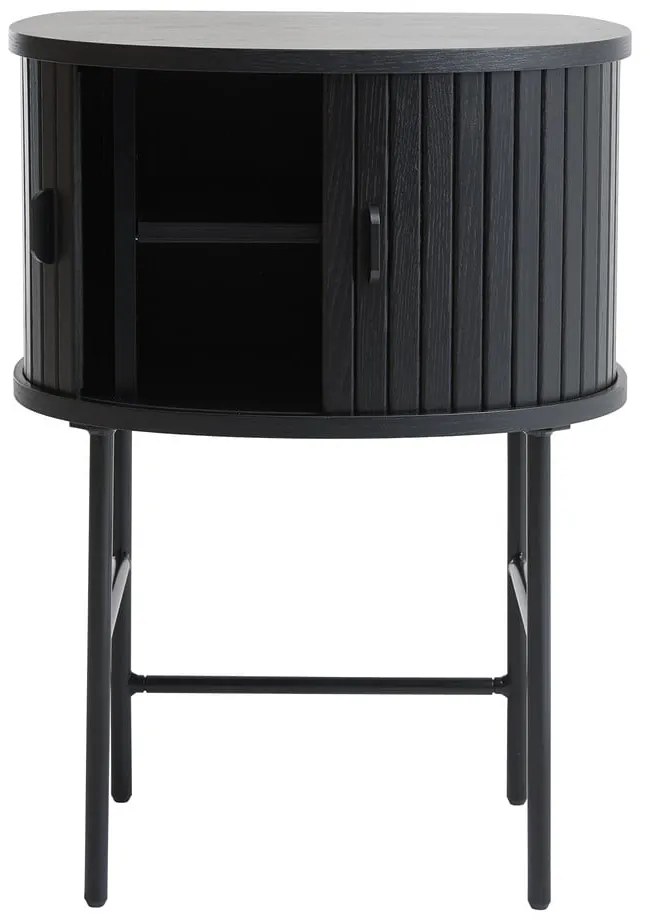 Черно нощно шкафче Nola – Unique Furniture