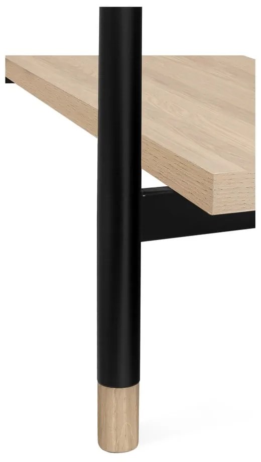 Масичка за кафе с плот от дъб в естествен цвят 60x120 cm Jugend - Woodman