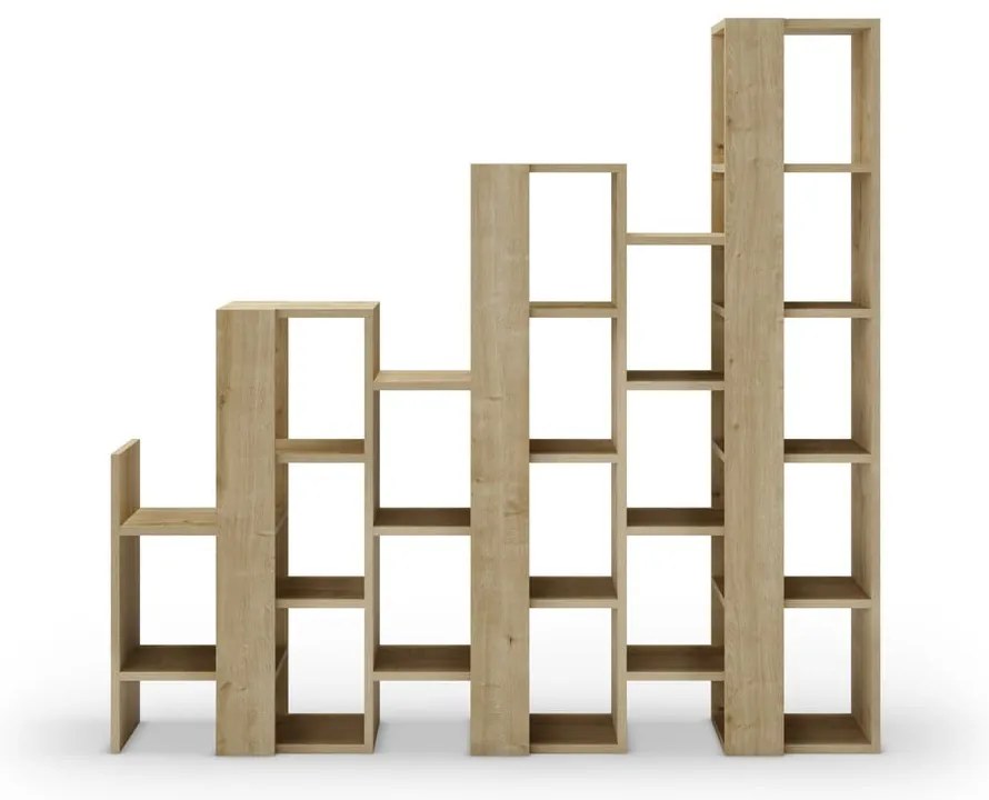 Стелаж от декор от дъб в естествен цвят 158x151 cm Anissa – Marckeric