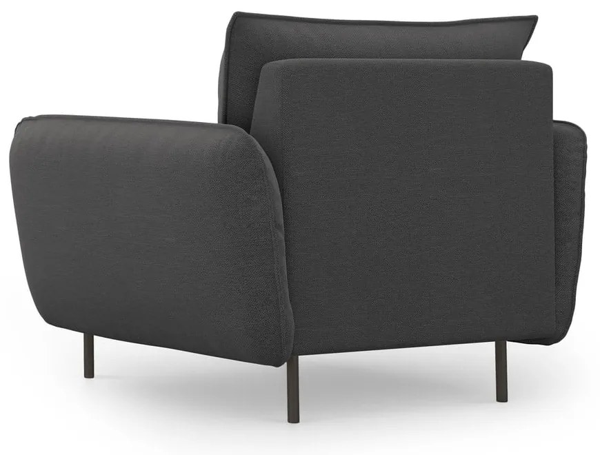 Кресло от тъмносиво кадифе Vienna - Cosmopolitan Design