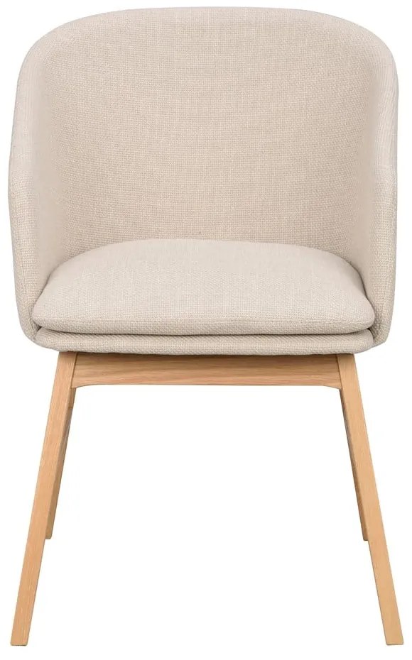 Бежови тапицирани трапезни столове в комплект 2 бр. Windham – Rowico