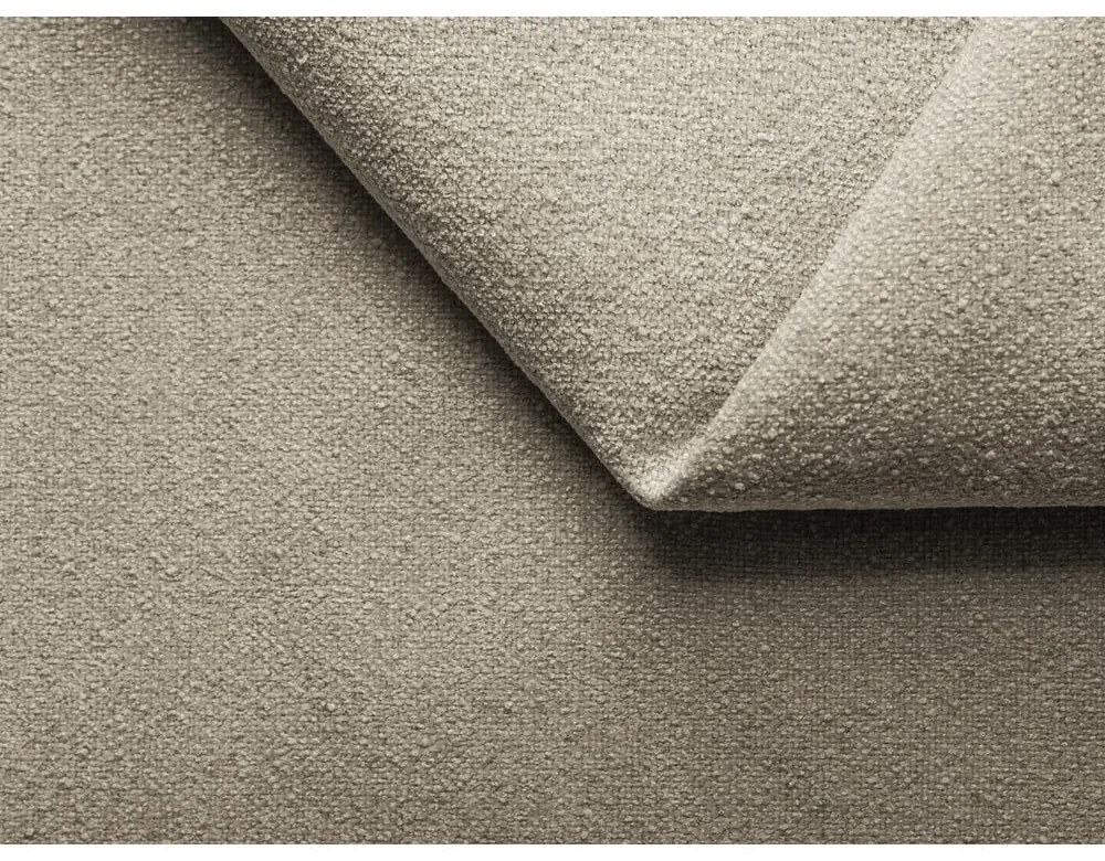 Бежово двойно тапицирано легло с място за съхранение и включена подматрачна рамка 140x200 cm Kiana – Makamii