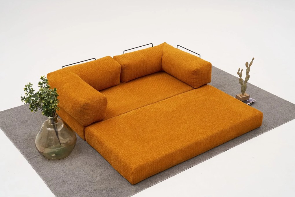 Ъглов диван Comfort Mini, цвят Оранжев
