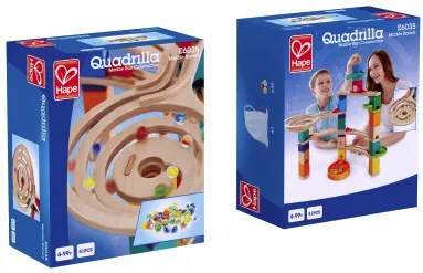 Комплект мраморни топчета, Hape Quadrilla, 51 броя