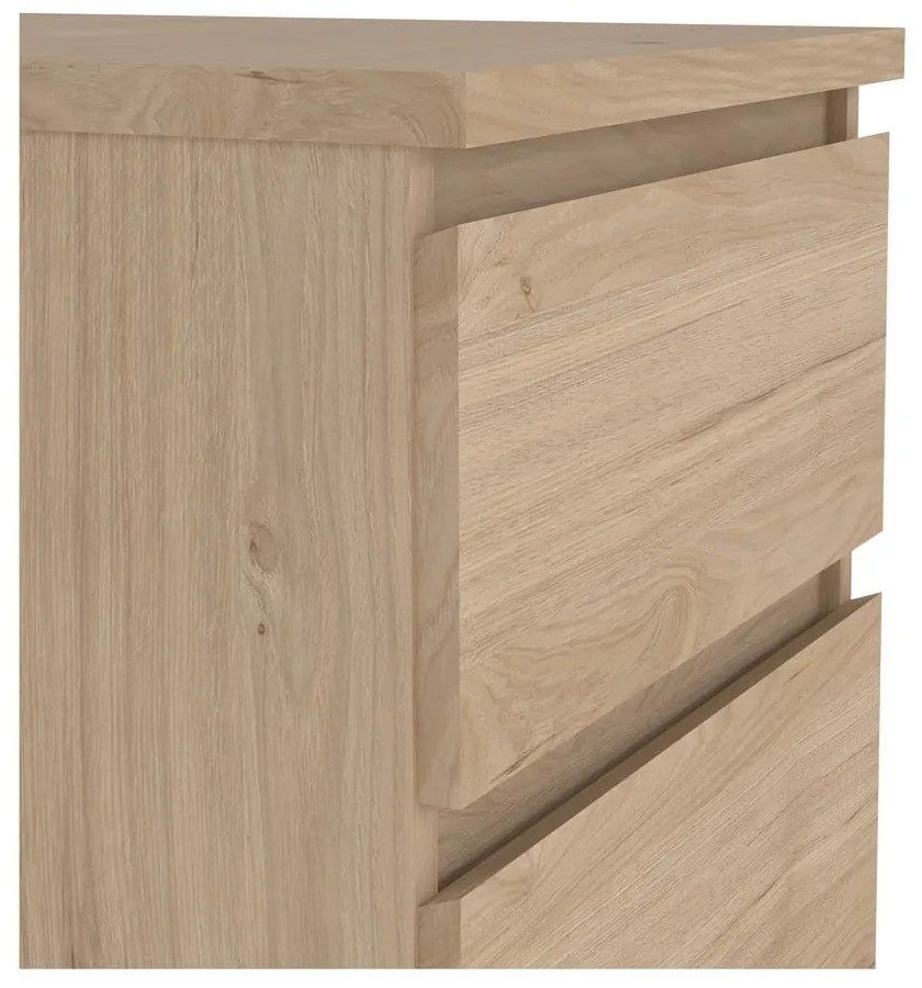 Скрин от дъбов декор в естествен цвят 40x111x50 cm Naia – Tvilum