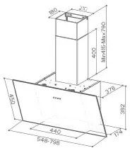 АСПИРАТОР - FABER ~TWEET EV8 LED WH A55