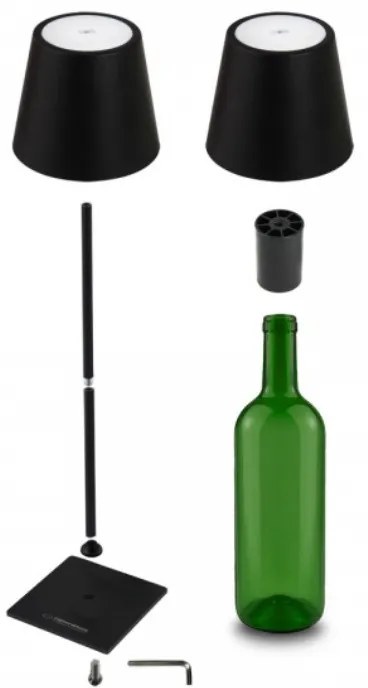 Лампа за бюро Esperanza Miram ELD119K, 3W, 300 lm, LED, 2400 mAh, USB, 3 режима, Черен