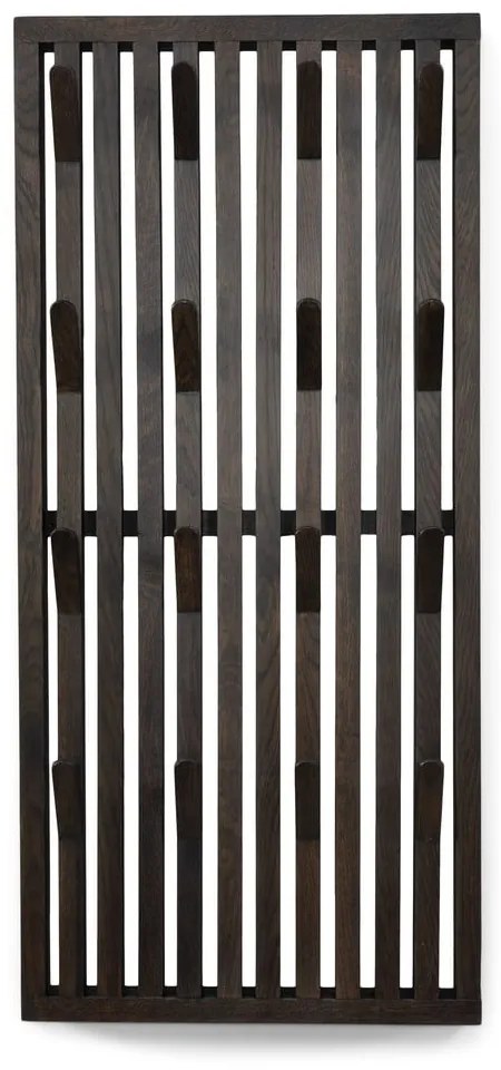Тъмнокафяв панел за окачване от масивен дъб 46x100x8 cm Parco – Spinder Design