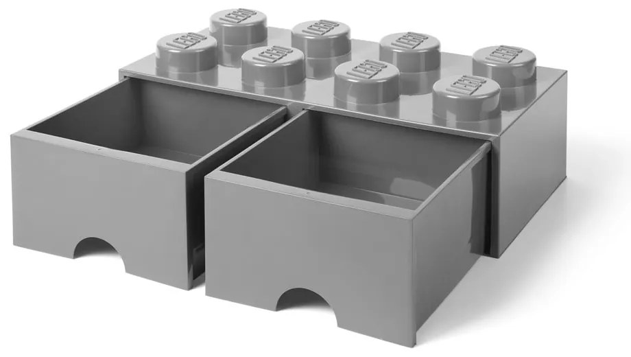 Сива кутия за съхранение с две чекмеджета - LEGO®