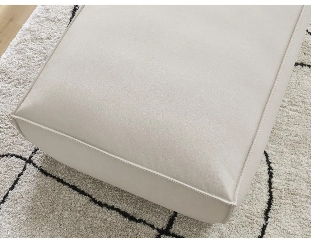 Бежова табуретка от изкуствена кожа Boheme – Bobochic Paris