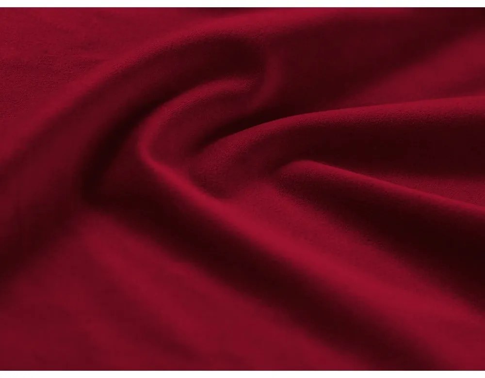 Червен кадифен разтегателен диван с място за съхранение 235 cm Kyoto – Cosmopolitan Design