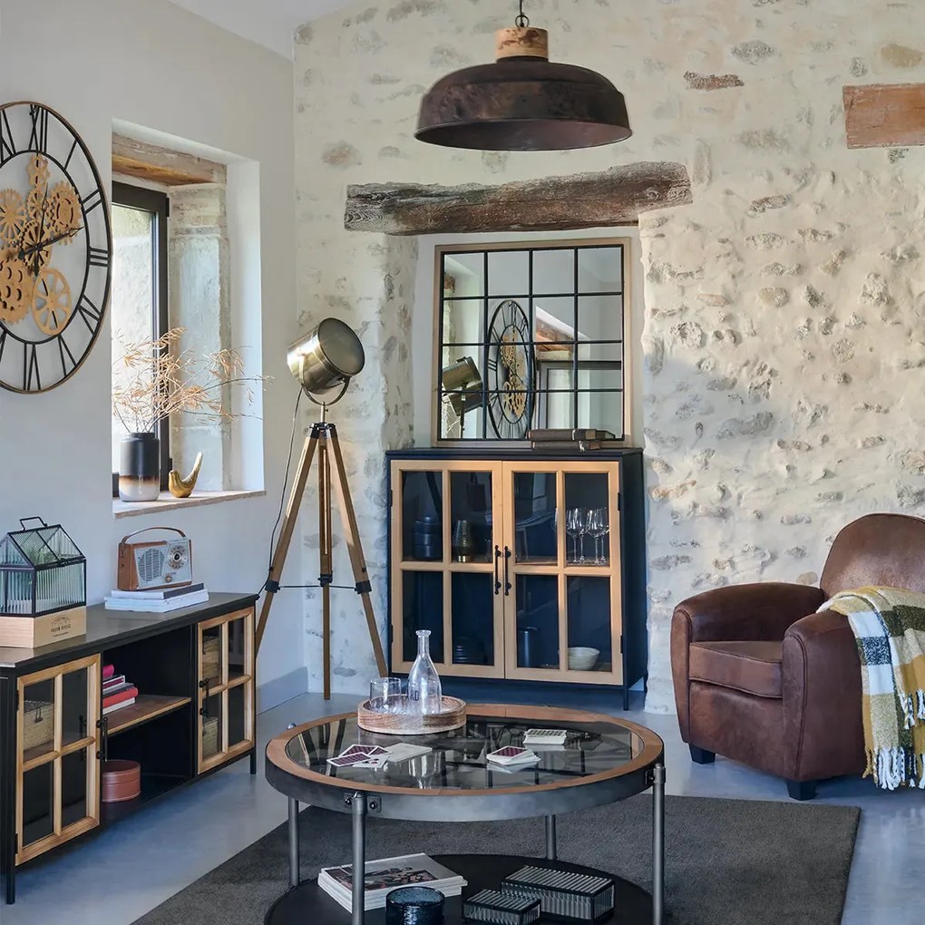 Стенен часовник atmosphera Isea, Механизъм, Ø90 см, Метал