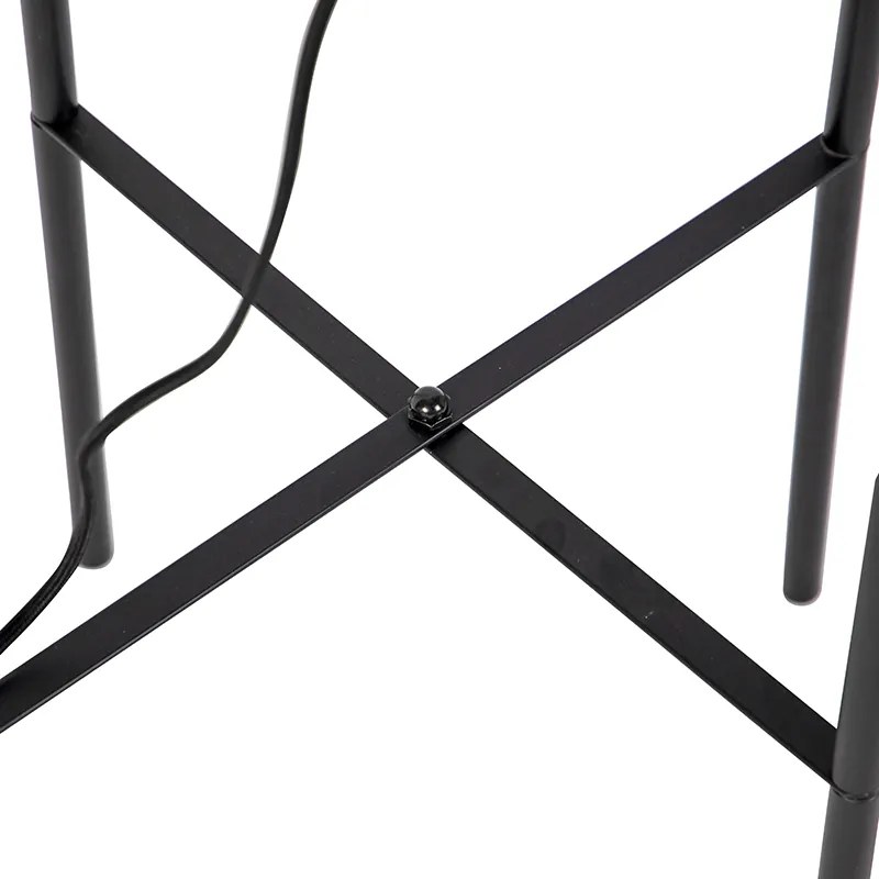 Модерна подова лампа черна 135 см - Bliss Mesh