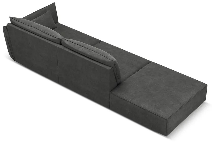 Сив шезлонг (десен ъгъл) Vanda – Mazzini Sofas