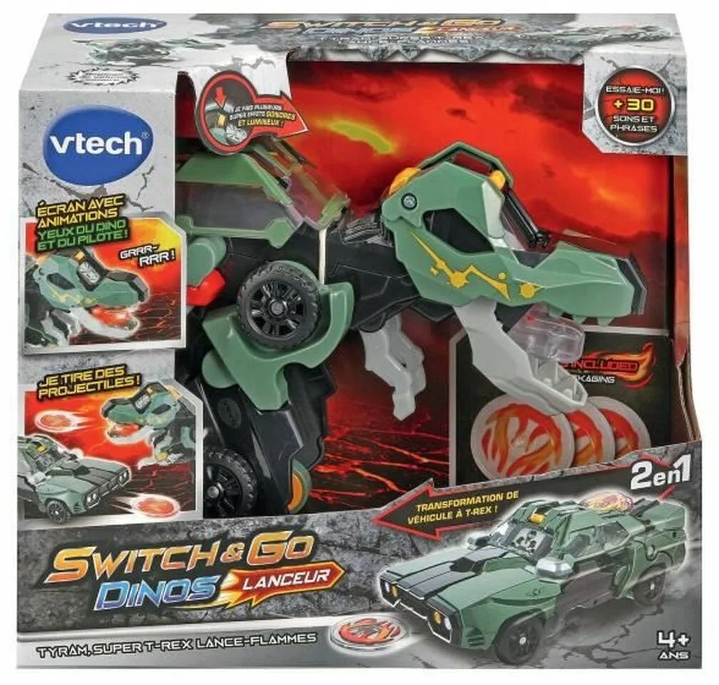 Игра Комплект Превозни Средства Vtech Swich and Go Динозавър