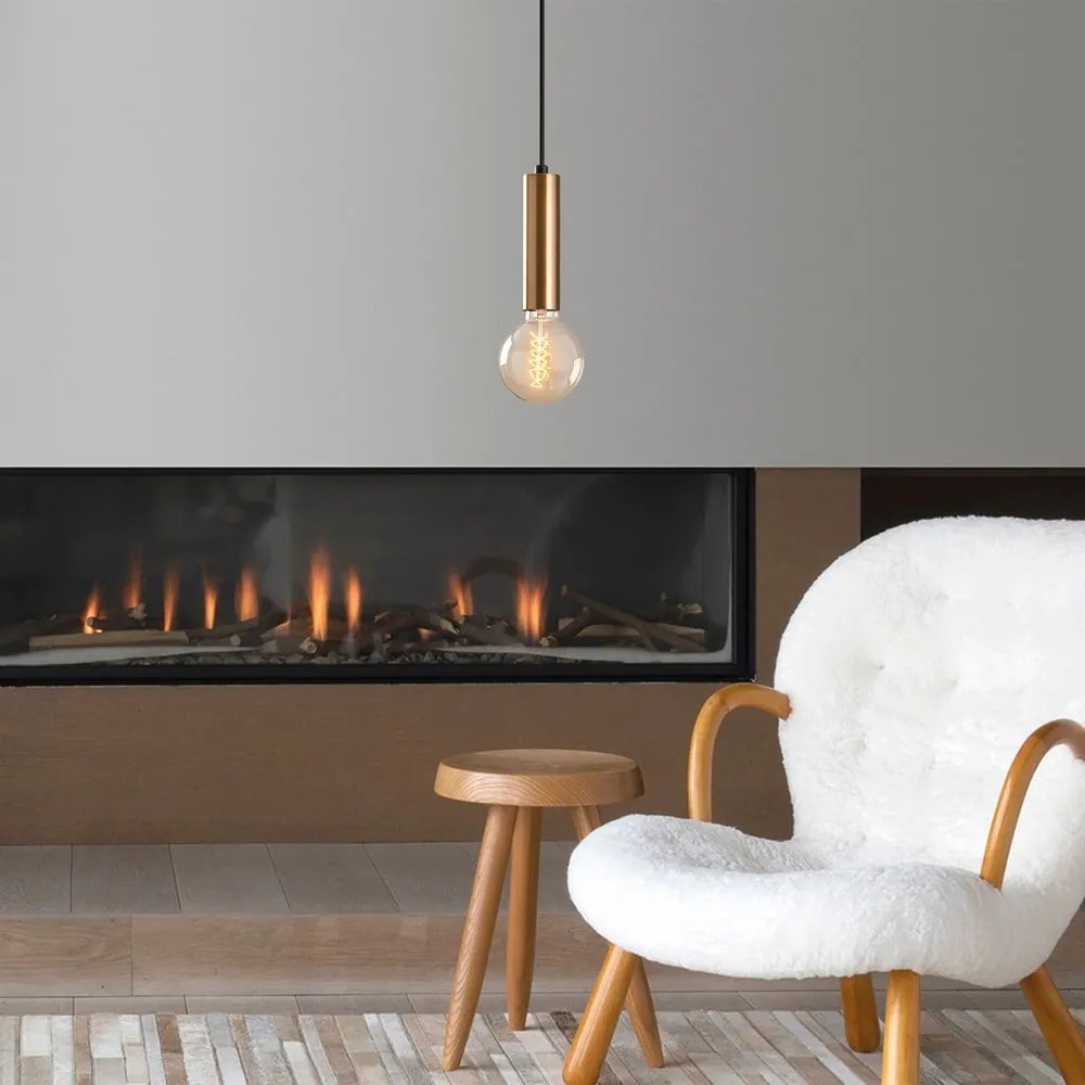 Висящо осветително тяло в златисто ø 4 cm Tempo – Opviq lights