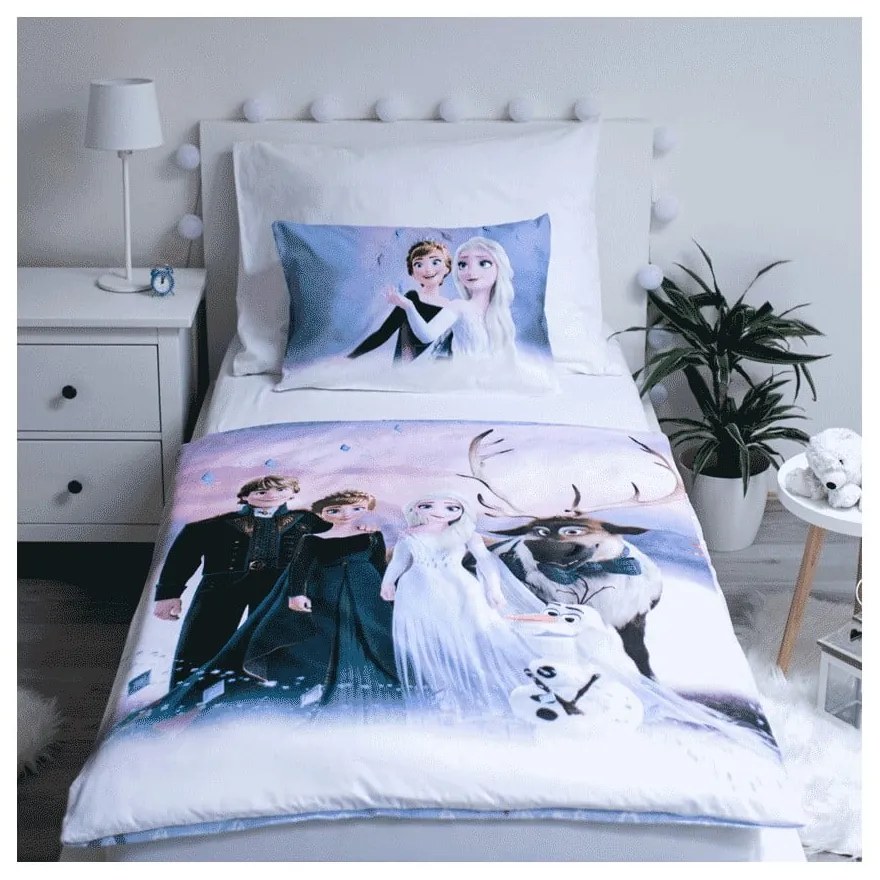 Памучно детско спално бельо 100x135 cm Frozen 2 – Jerry Fabrics