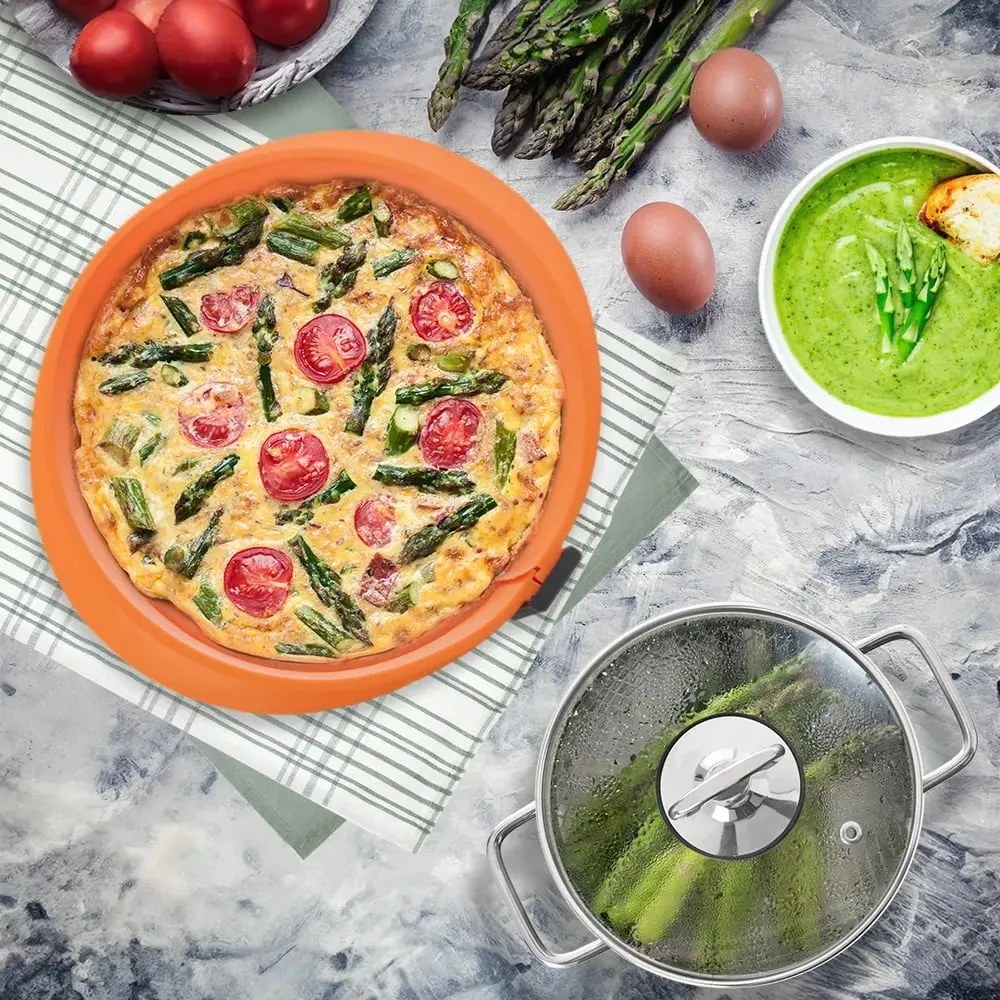 Съд от неръждаема стомана с капак за индукция 4 л Anett - Orion