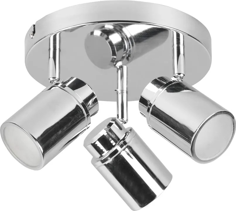 Метален прожектор в лъскаво-сребрист цвят Angelo - Trio