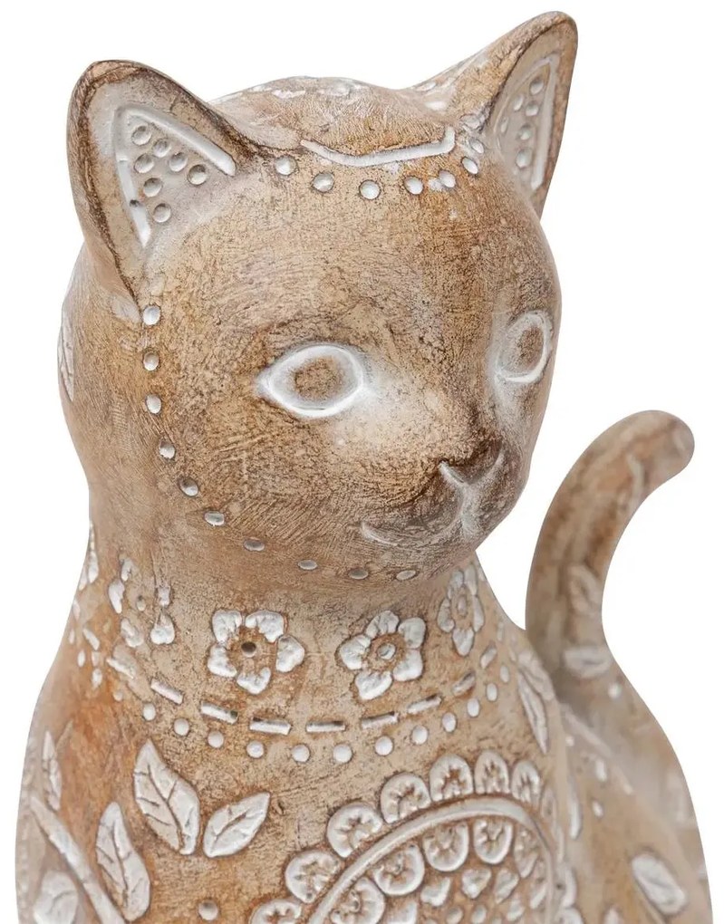 Декоративна фигура atmosphera Lindo, Смола, Бежов, 19 cm