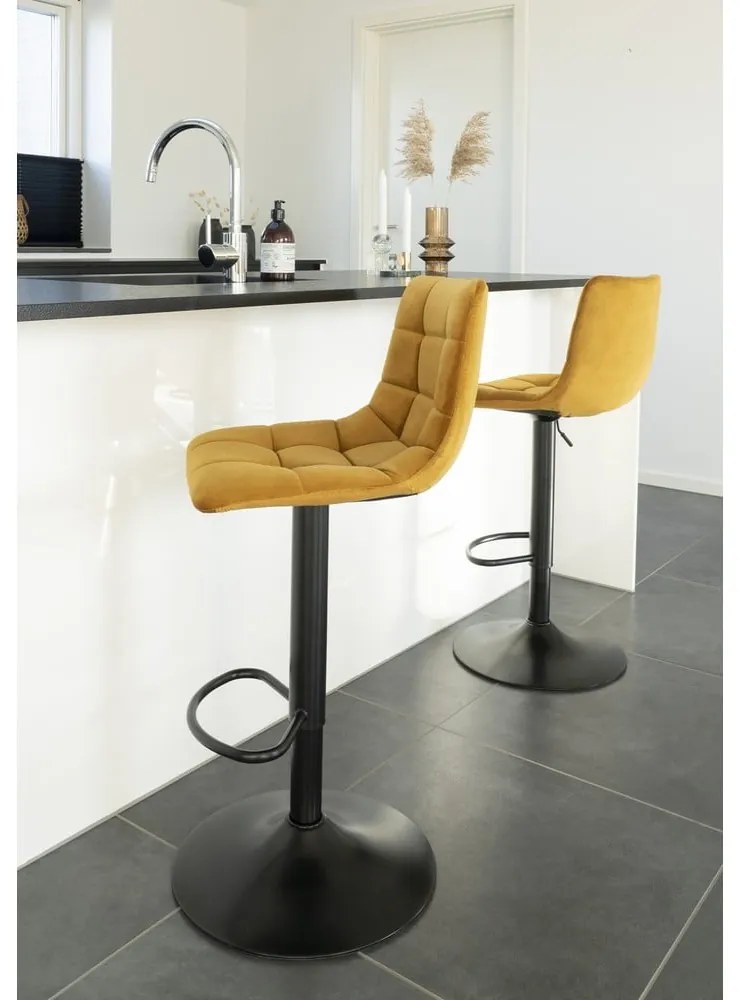 Жълти бар столове в комплект от 2 броя 88 см Middelfart - House Nordic