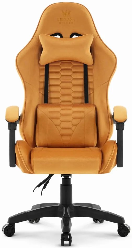 Геймърски стол HC-1000 MUSTARD - кадифена тъкан