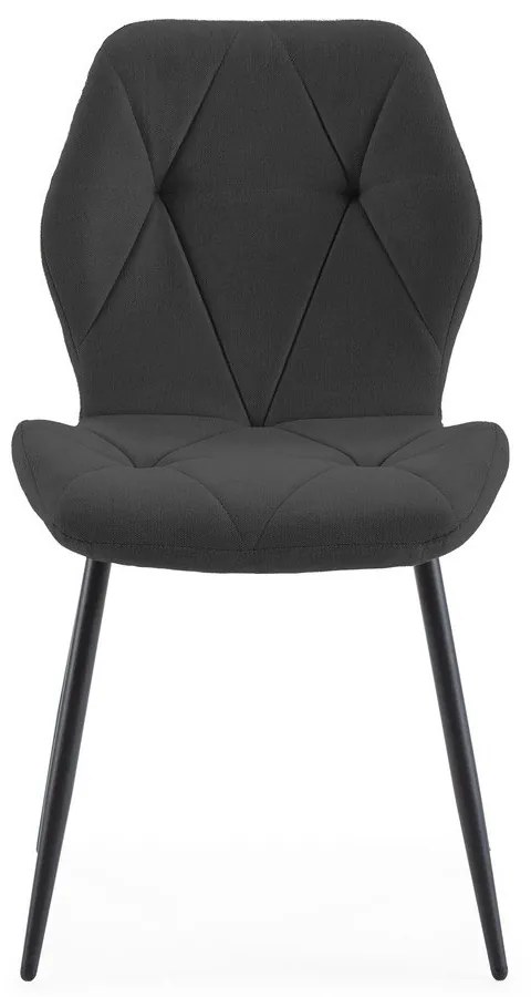 Черни трапезни столове в комплект от 4 броя Luna - Marckeric