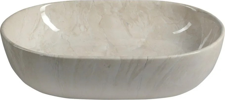 Бежова керамична мивка 59x42 cm Dalma – Sapho
