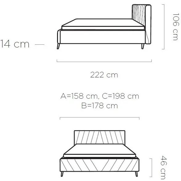 Тапицирано легло Calisty-Mple-180 x 200