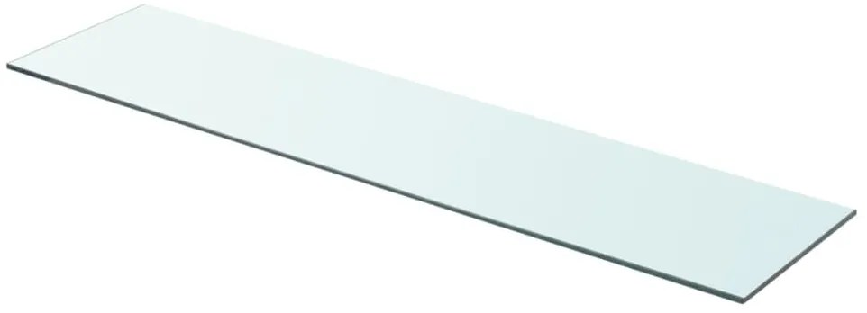 243839 vidaXL Плоча за рафт, прозрачно стъкло, 90 x 20 см