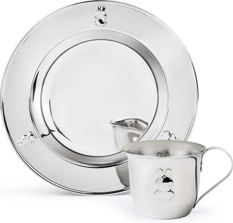 Детски комплект за хранене 2 бр. от неръждаема стомана Miffy – Zilverstad