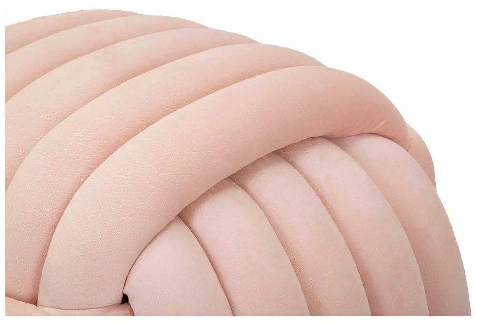 Светлорозова кадифена табуретка Softy – Mauro Ferretti