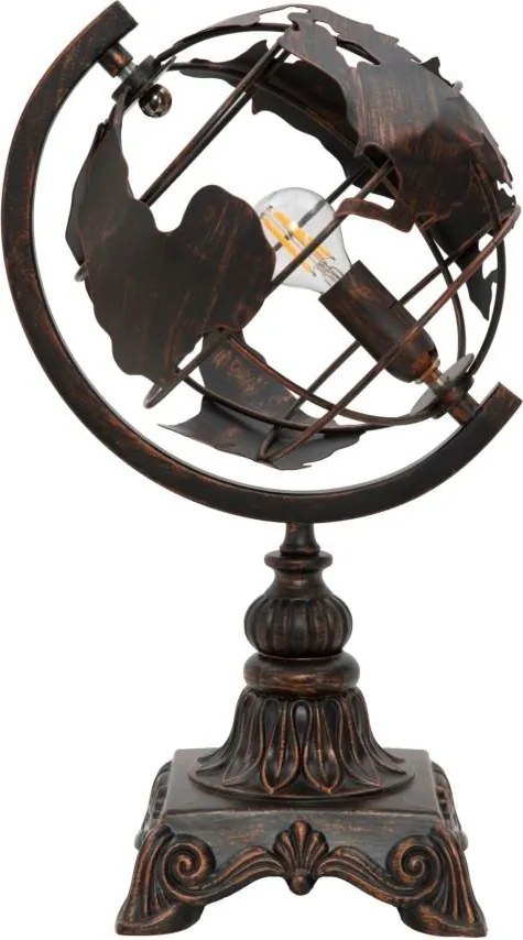 Черна настолна лампа с метален абажур (височина 40 cm) World Industry – Mauro Ferretti