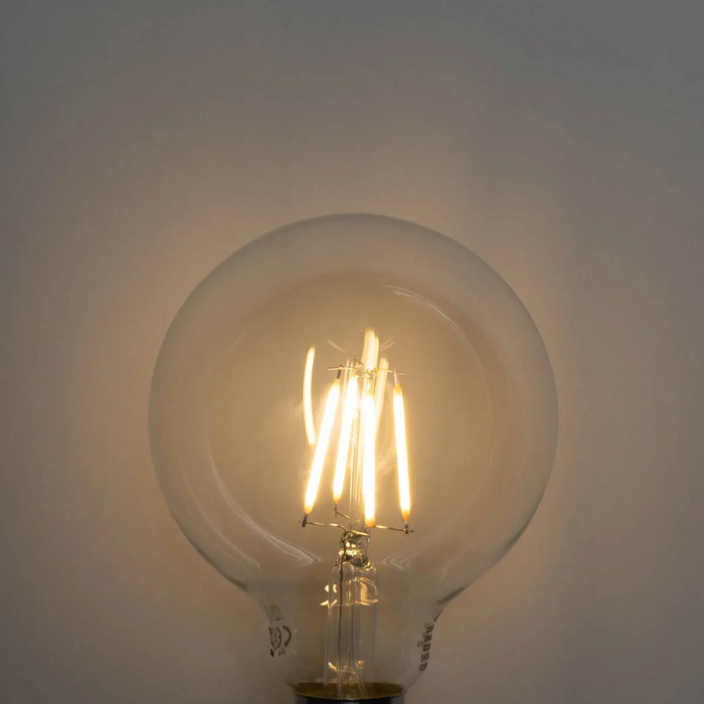 Комплект от 5 LED крушки E27 с 3-степенно димиране G95 4W 450 lm 2700K