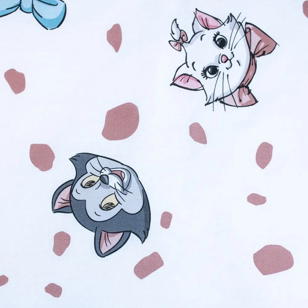 Бяло памучно детско спално бельо 100x135 cm Marie Cat "Friends" – Jerry Fabrics