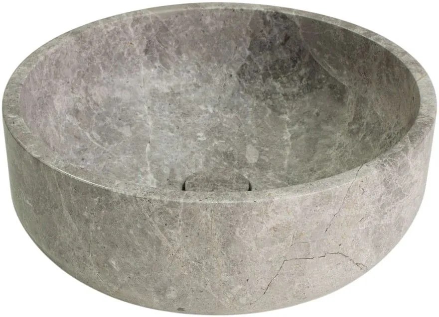 Мраморен умивалник Thalo Fossil I-Сив