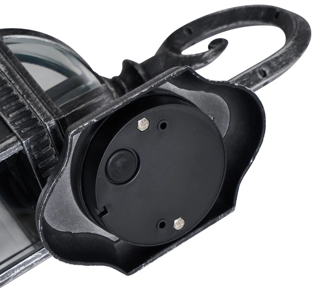 Класически външен стенен аплик антично сребро IP44 - Glasgow