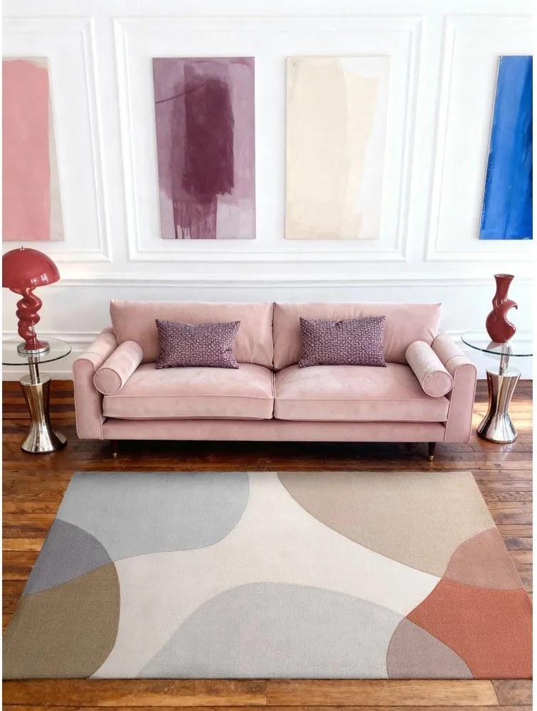 Бежов ръчно изработен вълнен килим 160x230 cm Hackney Clarissa – Ted Baker